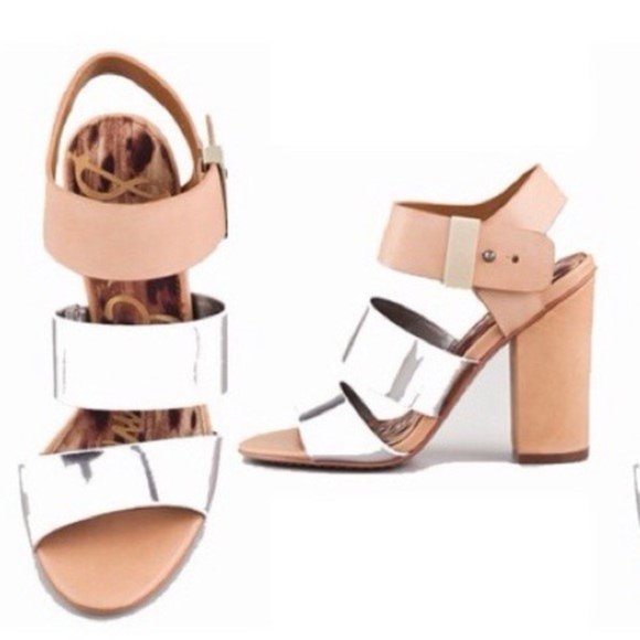 Sam Edelman Yelena Chunky Strappy Heels - Size 6 - Picture 4 of 13